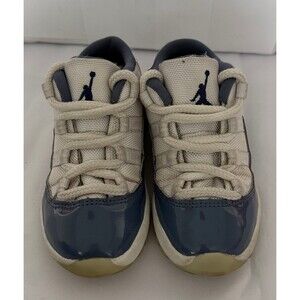 Jordan 11 Retro Low Shoes Kids Size 10C Diffused Blue Basketball FV5116-104